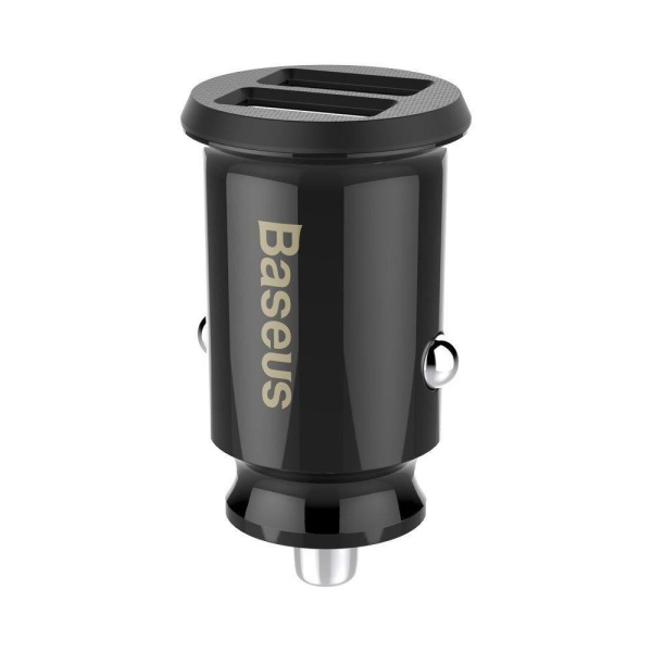 Incarcator Auto Baseus Grain 2 x USB 3.1A Negru CCALL-ML01